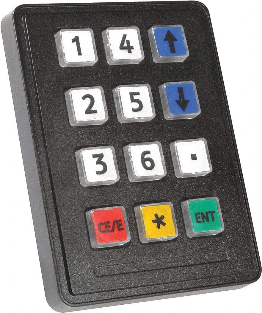 2-3/4" x 15/32" x 3-25/32" USB Illuminated Keypad Industrial Keypad; Keys: 12-720 GFX 12 KEY