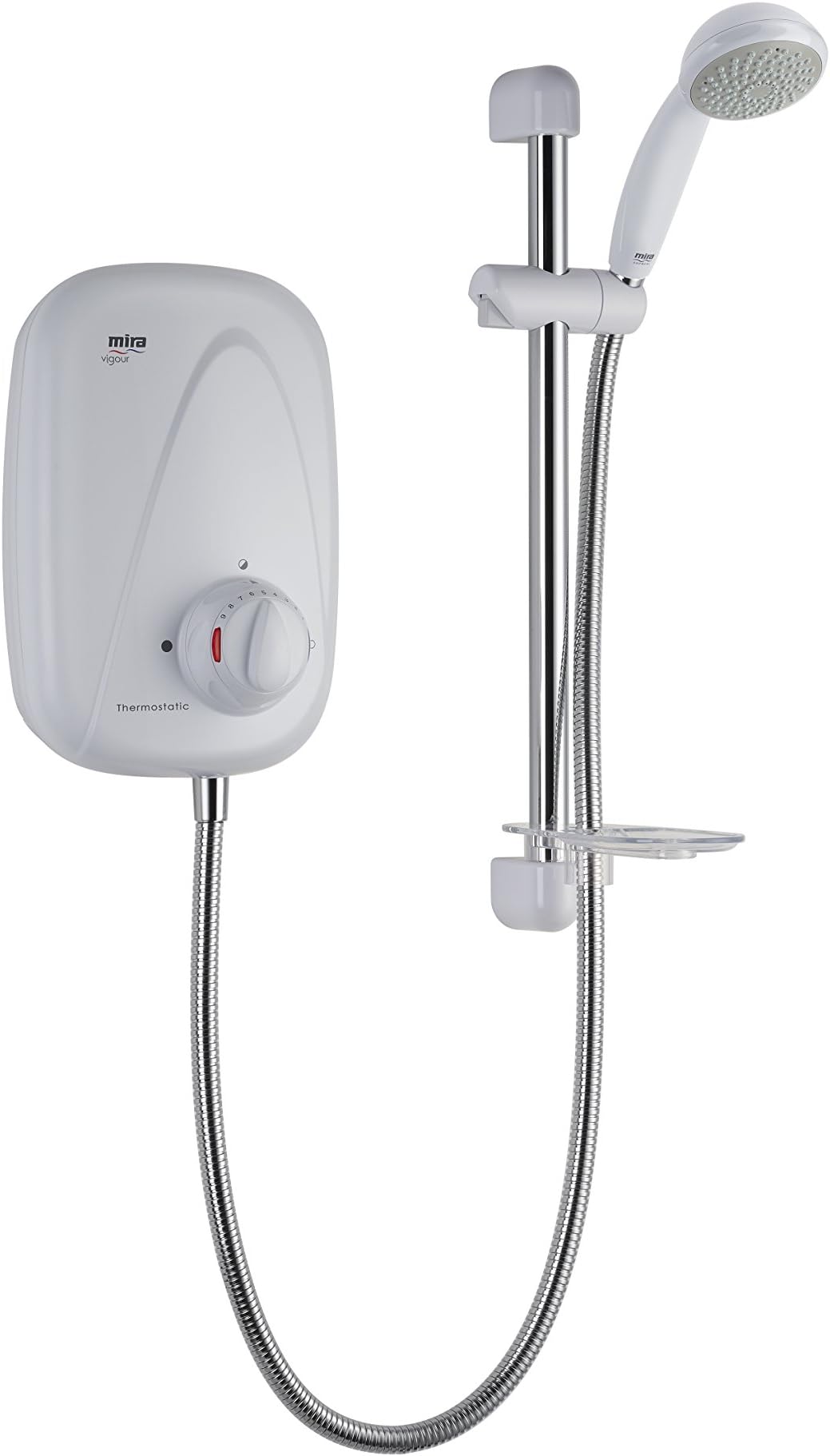 MiraShowers 1.1532.353 Vigour Thermostatic Power Shower, White