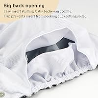 Vista 6 de Mama Koala Pañales de tela para bebé 3.0 con 6 insertos, con 2 bolsas reutilizables para húmedo y seco