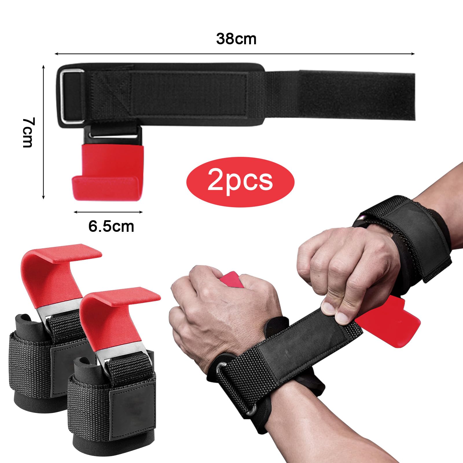 Ganci per sollevamento pesi, per sollevamento pesi, sollevamento pesi, per uomini e donne, supporto per sollevamento pesi, sollevamento pesi e bodybuilding