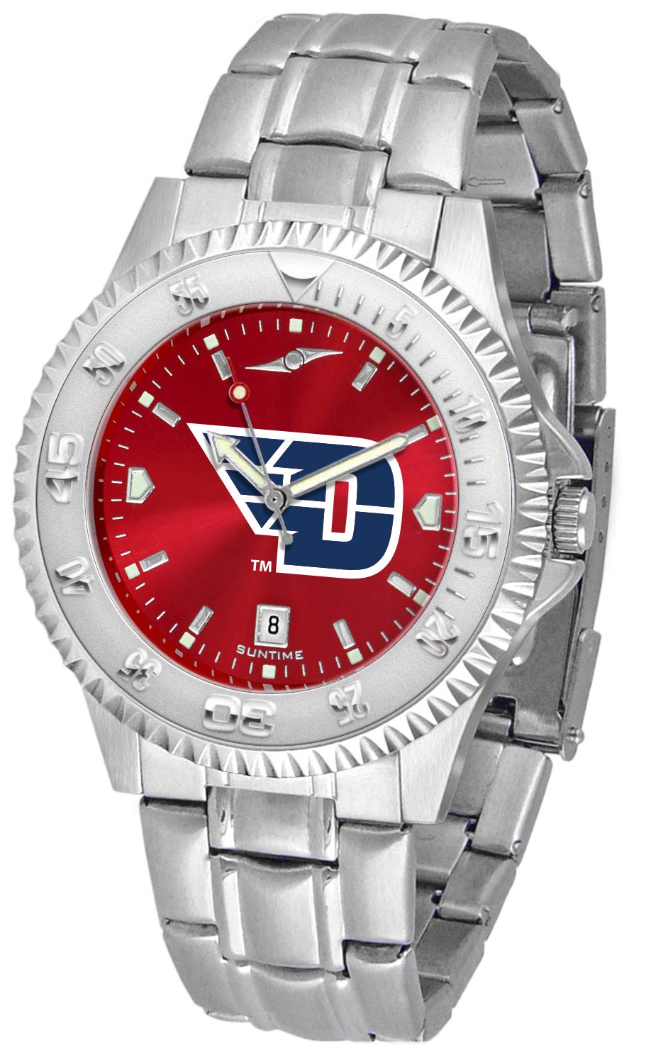 SunTime Men's Competitor 40mm Quartz Watch, 20mm Stainless Steel Strap, Anochrome Dial