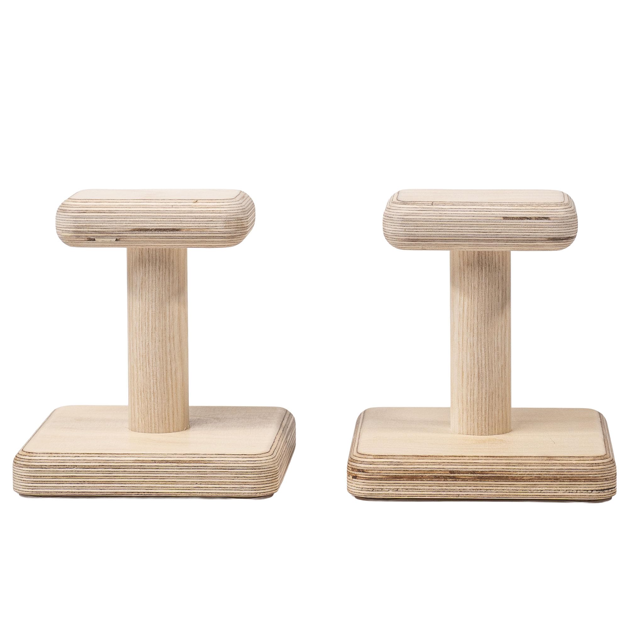Handstandständer Mini für Calisthenics, 15x15 cm Basis, 16 cm Höhe, Holz Parallettes