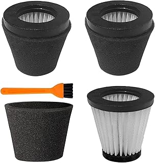 3 Pack Vacuum Filters with Brush for Dirt Devil Scorpion Handheld Vacuum Cleaner Style F117, Compare to Parts AD40117