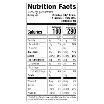 Taco Bell Crunchy & Soft Taco Dinner Kit, 12.77 oz Box (Pack of 10)