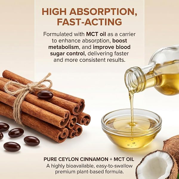 Ceylon Cinnamon Soft Gels with MCT Oil, Organic Ceylon Cinnamon Capsules, Highly Bioavailable Cinnamon Supplements, Non-GMO, Gluten Free, Micro Ingredients Formula β 300 Softgels (2Pack) - 4