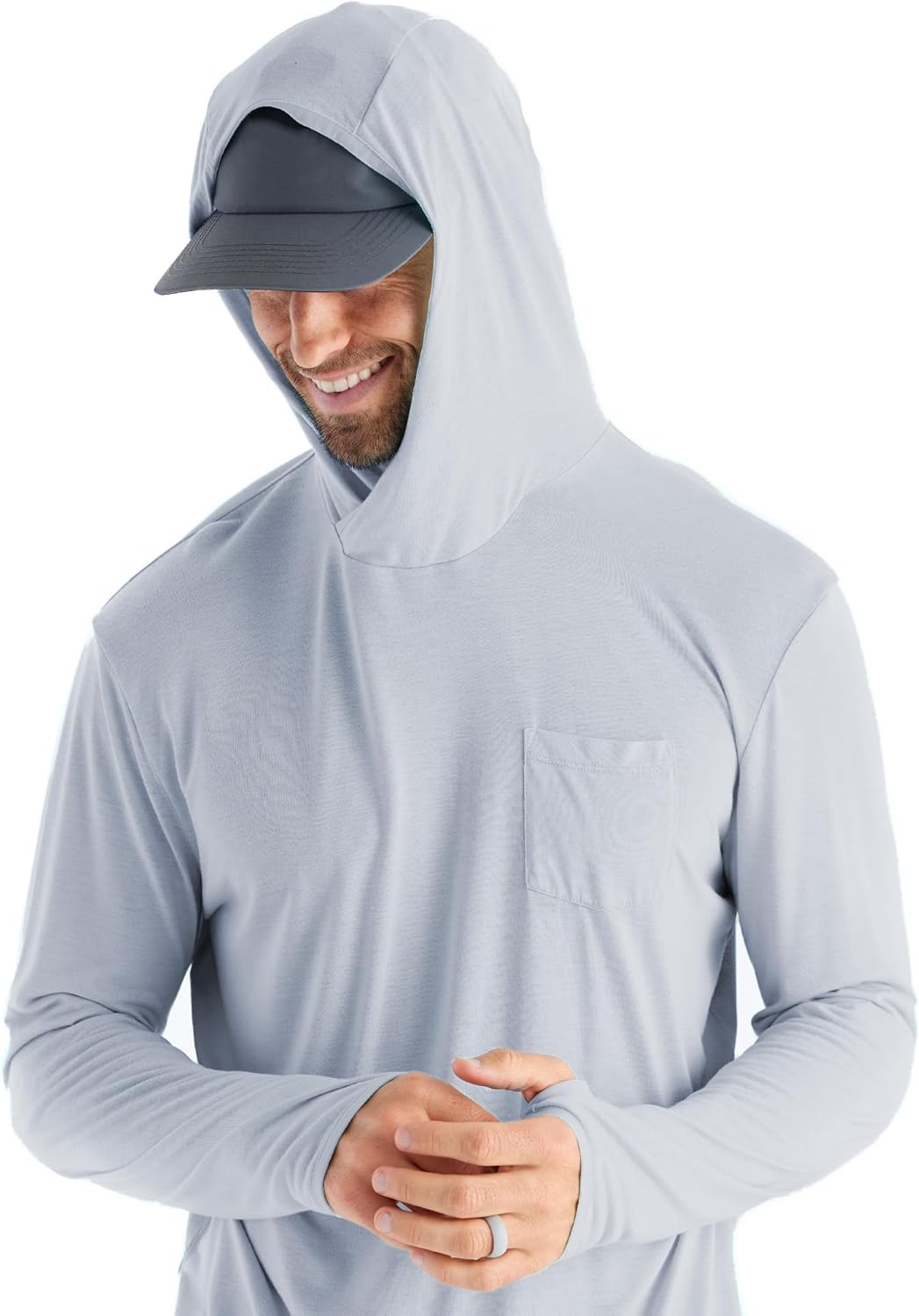 Free Fly Men's Lightweight Hoodie - UPF 20+ Sun Protection Hoodie for Men - Breathable Long Sleeve Sun Shirt for Fishing - Image 4