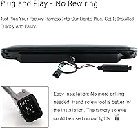 Vista 4 de Tresound Luz de freno LED tercera para 1999-2007 Chevy Silverado GMC Sierra 1500 2500 3500 HD Classic, lámpara de carga trasera de montaje alto