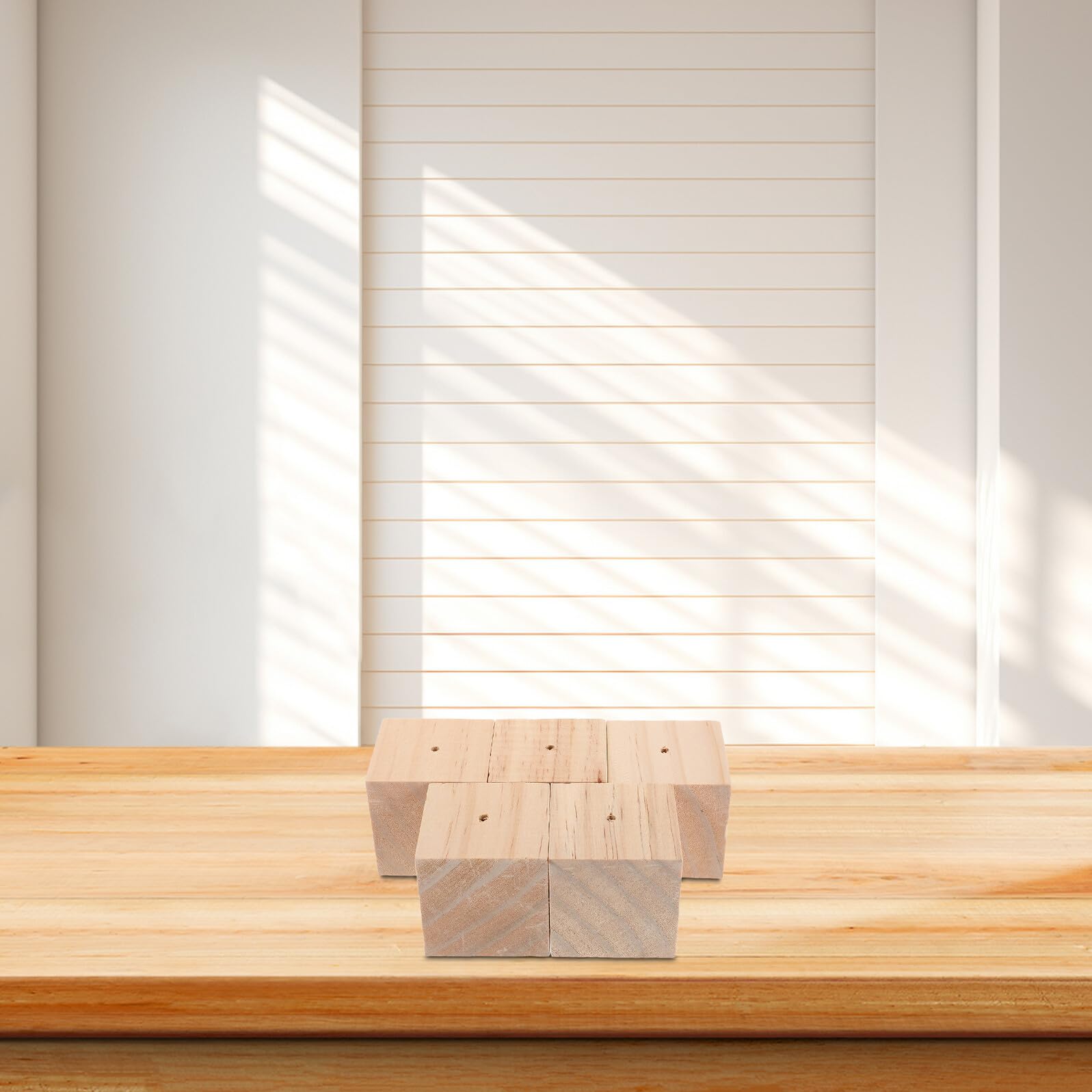 Baluue Kit 10 Pezzi Base in Legno per Decorazioni Torta, Supporto per Fiori da Decorazione Design Multifunzionale e Facile da Pulire, per Pasticceri Casalinghi
