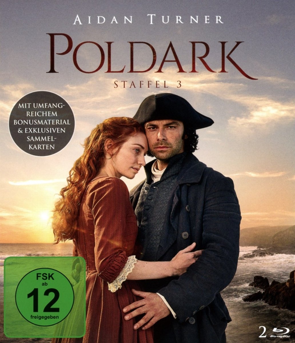 Poldark - Staffel 3 Blu-ray, serie de época completa en edición alemana importada