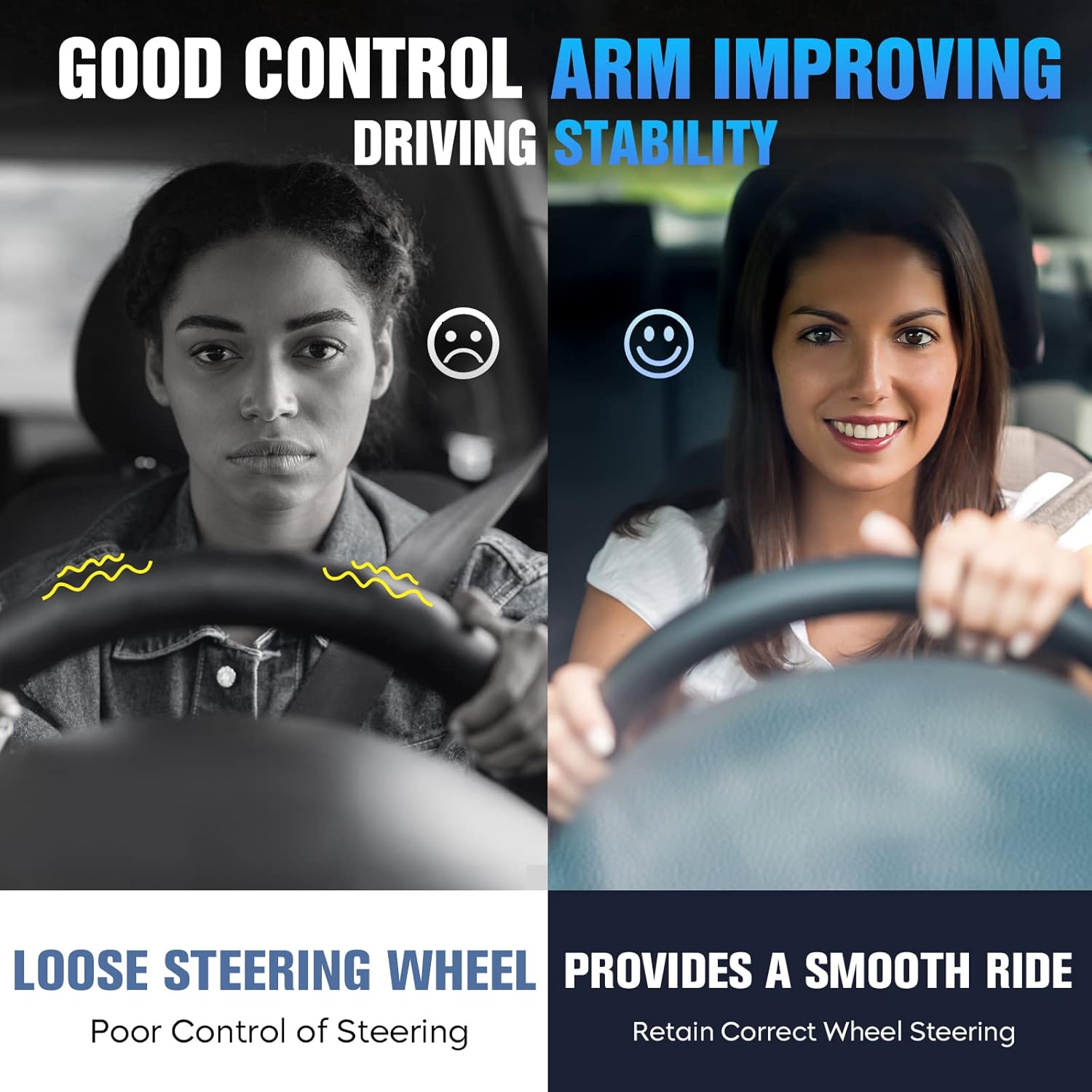 Front Upper Driver Passenger Side Control Arms Kits Fit for Chevrolet Silverado 1500 2007-2016, Suburban 1500 2007-2014, Tahoe 2007-2016. Fit for GMC Sierra 1500 2007-2016, Yukon XL 1500-2pc Set