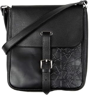 Leather Shoulder Bag Najima. Handmade in Spain with cordovan technique.