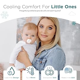 Nippii Freezer Teether Pacifier & Ice Cube Tray - Soft Silicone Freezable Teething Paci for Baby Teething Relief - Cold Teething Toy 0-9 Months - BPA Free, Medical Grade & Easy to Clean