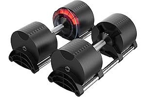 NUOBELL 80lb Adjustable Dumbbell Pair: The Home Gym Essential That Replaces 16 Dumbbell Sets