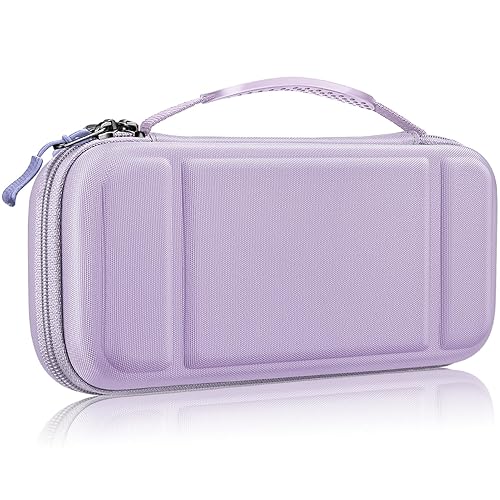 FINTIE Carrying Case for Nintendo Switch OLED Model 2021/Switch 2017, [Shockproof] Hard Shell Protective Cover Travel Bag with 10 Game Card Slots & Inner Pocket