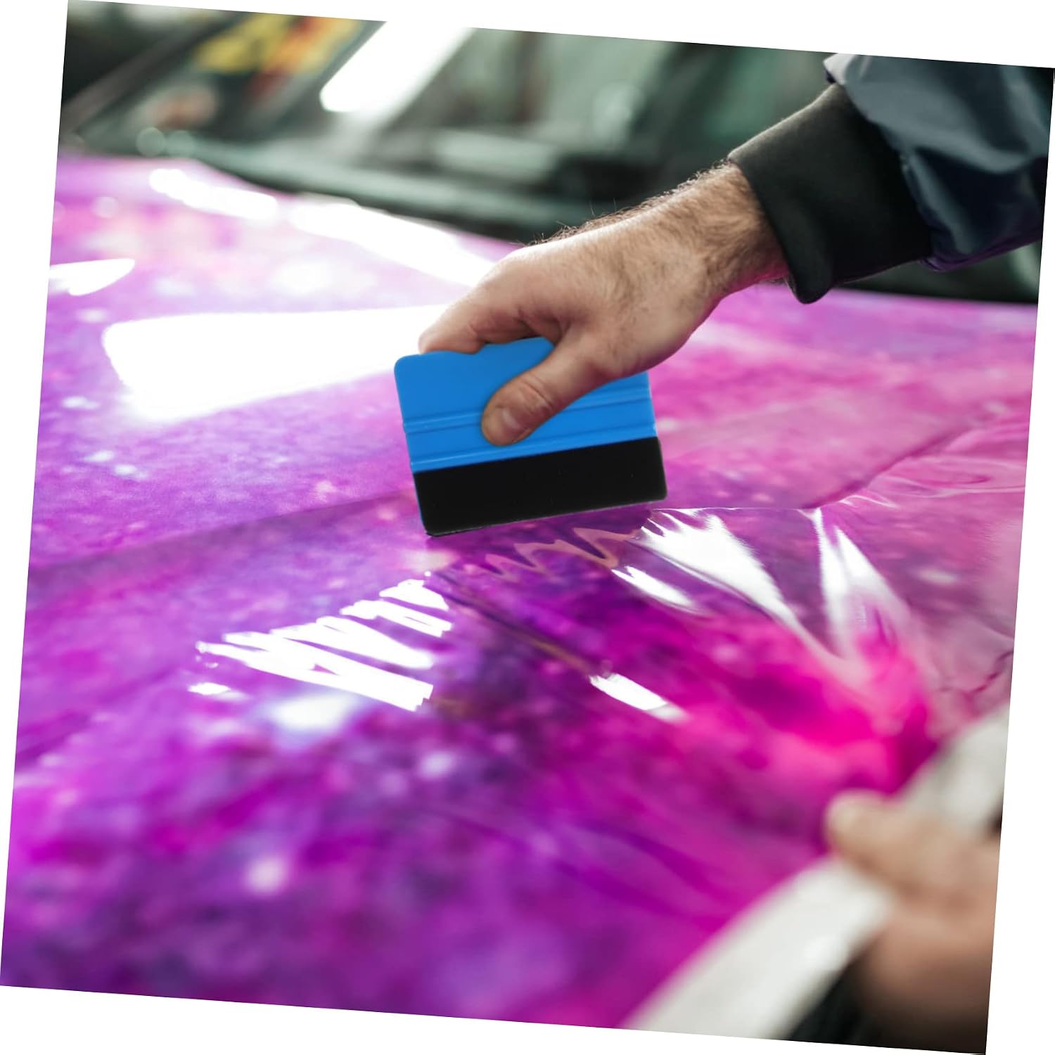 Car Vinyl Wrap Tool Kit 10 Pcs Window Tint Application Tools for Automotive Film Installation Includes Squeegees Scrapers for Professional Use