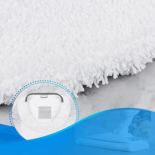 Miniatura 8 de KEEPOW Almohadillas para trapeador de vapor, paquete de 6 unidades para Bissell Powerfresh 1940 1544 1440 Series vaporizador de piso duro, trapos de