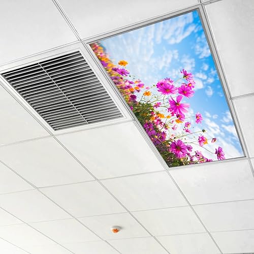 Miniatura 6 de Shutiall Cubiertas de luz fluorescente para la oficina del aula, elimina el deslumbramiento severo que causa fatiga ocular y dolores de cabeza.