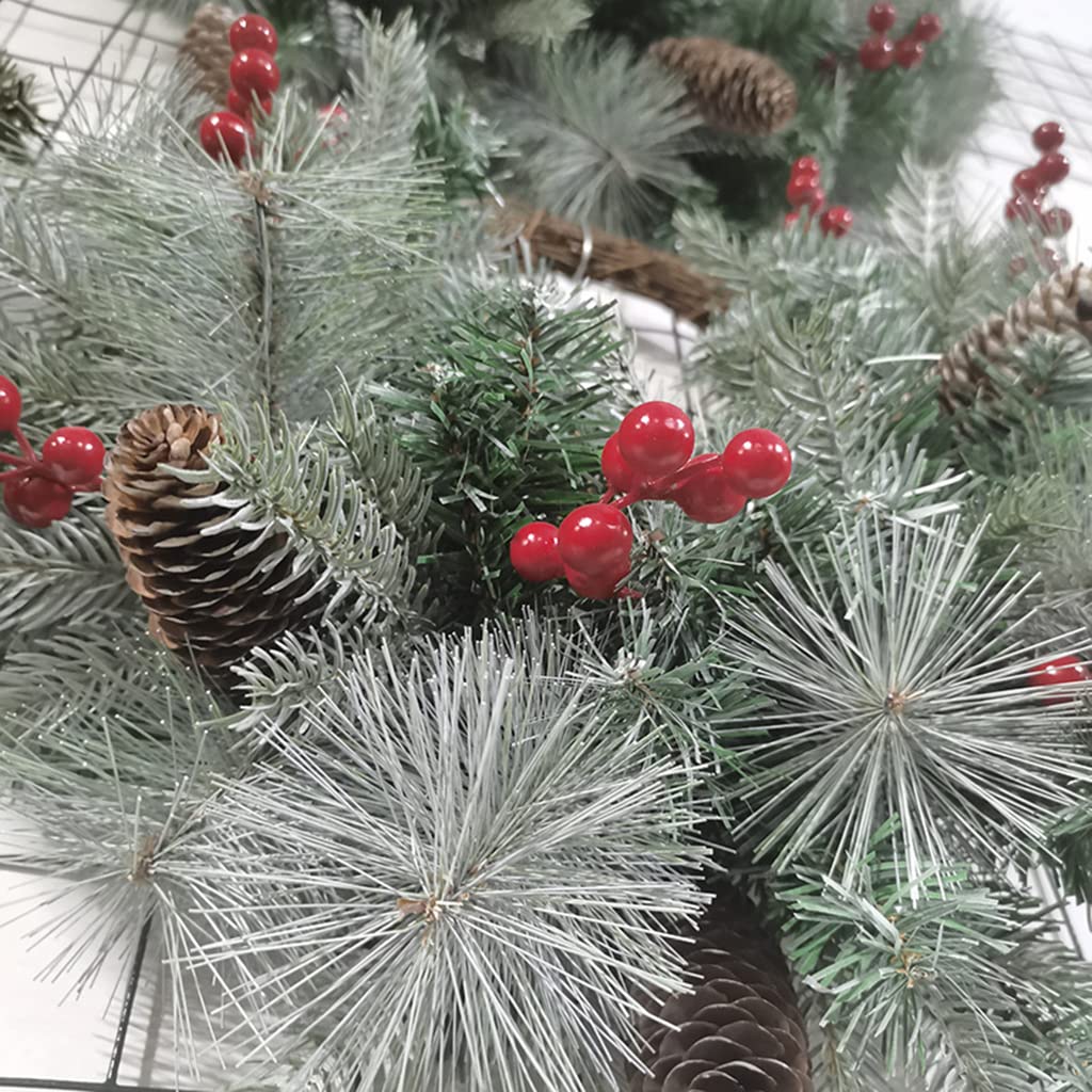 17,7 cala wieniec bożonarodzeniowy dekoracja wisząca na drzwi wianki ręcznie robione Diy girlanda ściany ganku nowy rok Halloween Home Decor