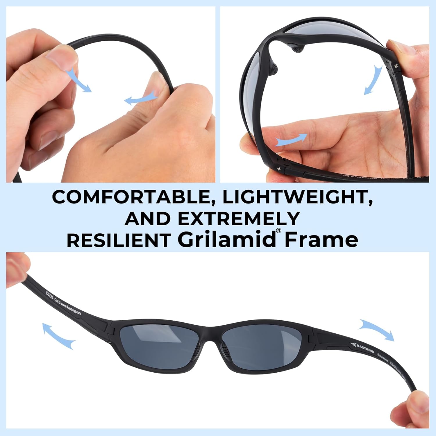 KastKing Hiwassee Polarized Sport Sunglasses for Men and Women, Wrap Sunglasses for Fishing Cycling and Running,UV Protection