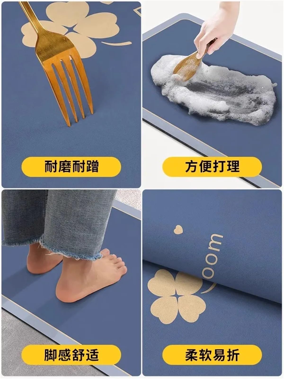 Bathmat Bath Mats Dywaniki i maty Diatomit maty do kąpieli łazienka chłonna antypoślizgowa mata podłogowa dywanik na stopy szybkoschnący prysznic dywanik do toalety wycieraczka zmywalna(4,40cmx60cm)
