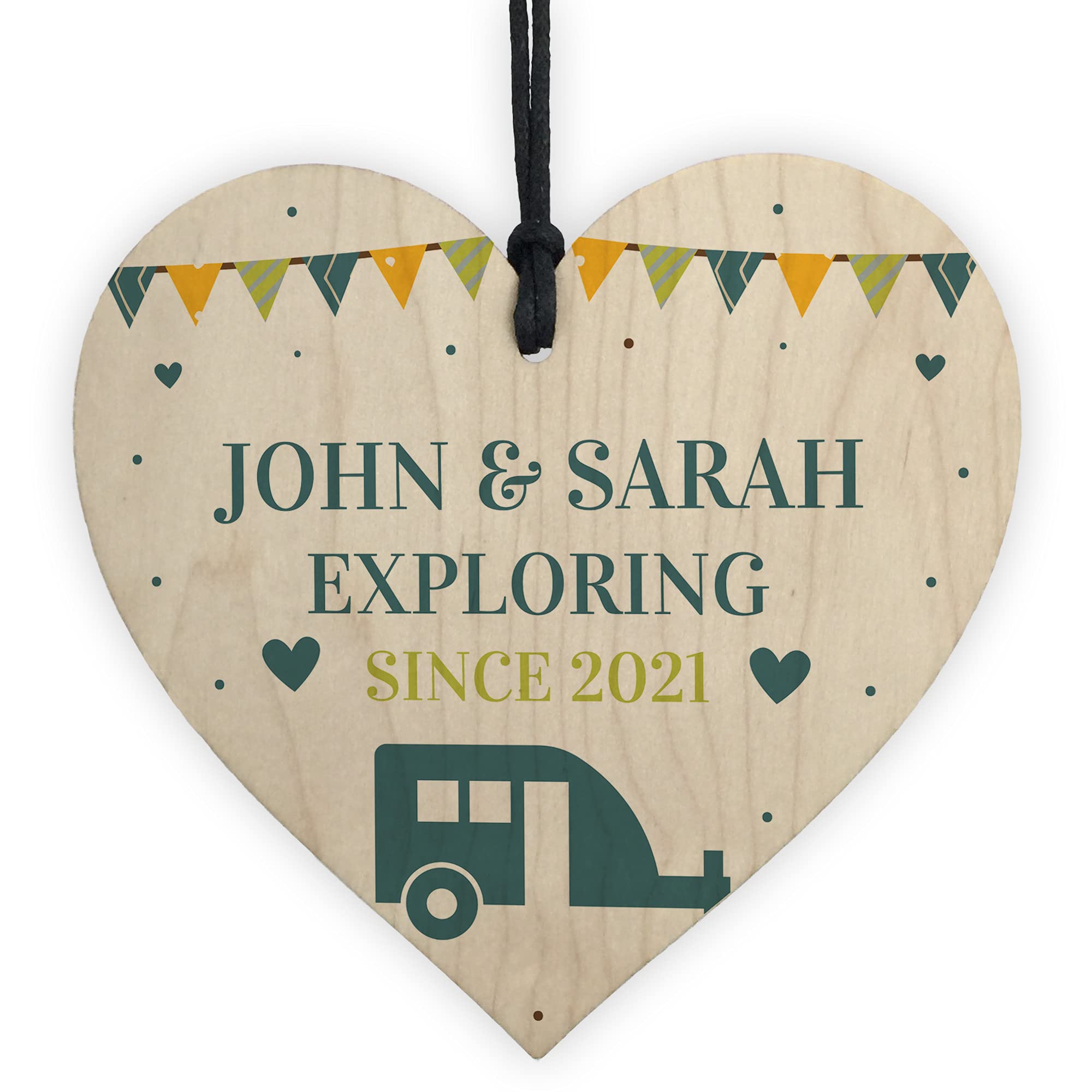 Personalised Caravan Sign Hanging Door Plaque Retirement Gift Caravan Home Decor