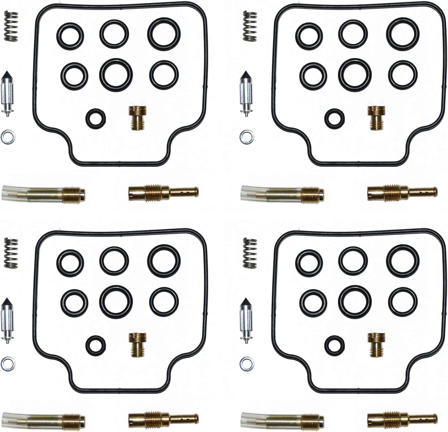 Set of 4 CARBURETOR CARB REBUILD REPAIR KIT Replacement for 83-85 Honda CB650 CB650SC NIGHT HAWK