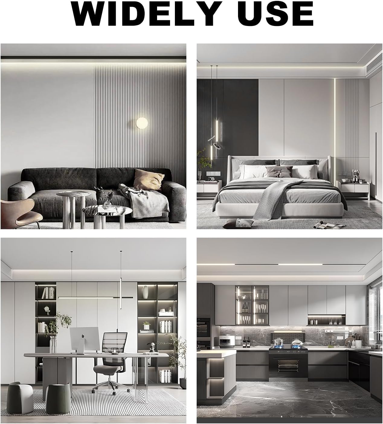 Tira LED COB 12M 24V Blanca Natural, Tira Luz LED Regulable 4000k Superbrillante, 480LED/m, CRI90 con Mando Distancia y Fuente Alimentación Luces de Cinta LED Flexible para Cocina, Dormitorio | 480 LEDs/m CRI92+ Flexible LED banda de iluminación para dorm