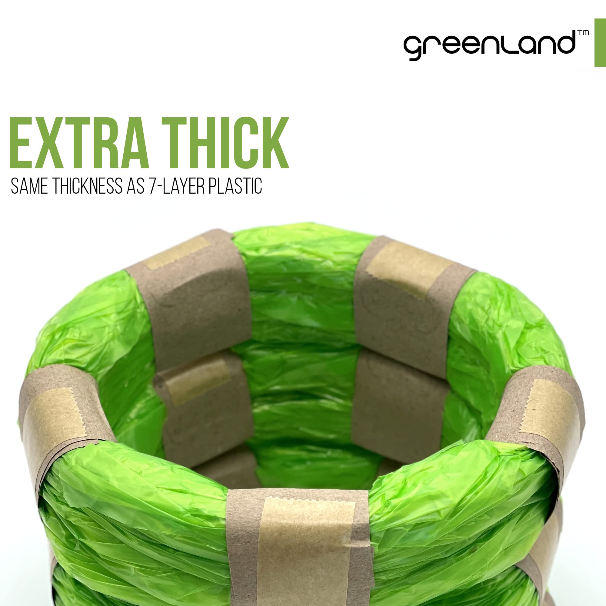 Greenland® anelli di ricarica ecologici compatibili con Tommee Tippee Twist & Click & Simplee Sangenic (6 Ricariche)