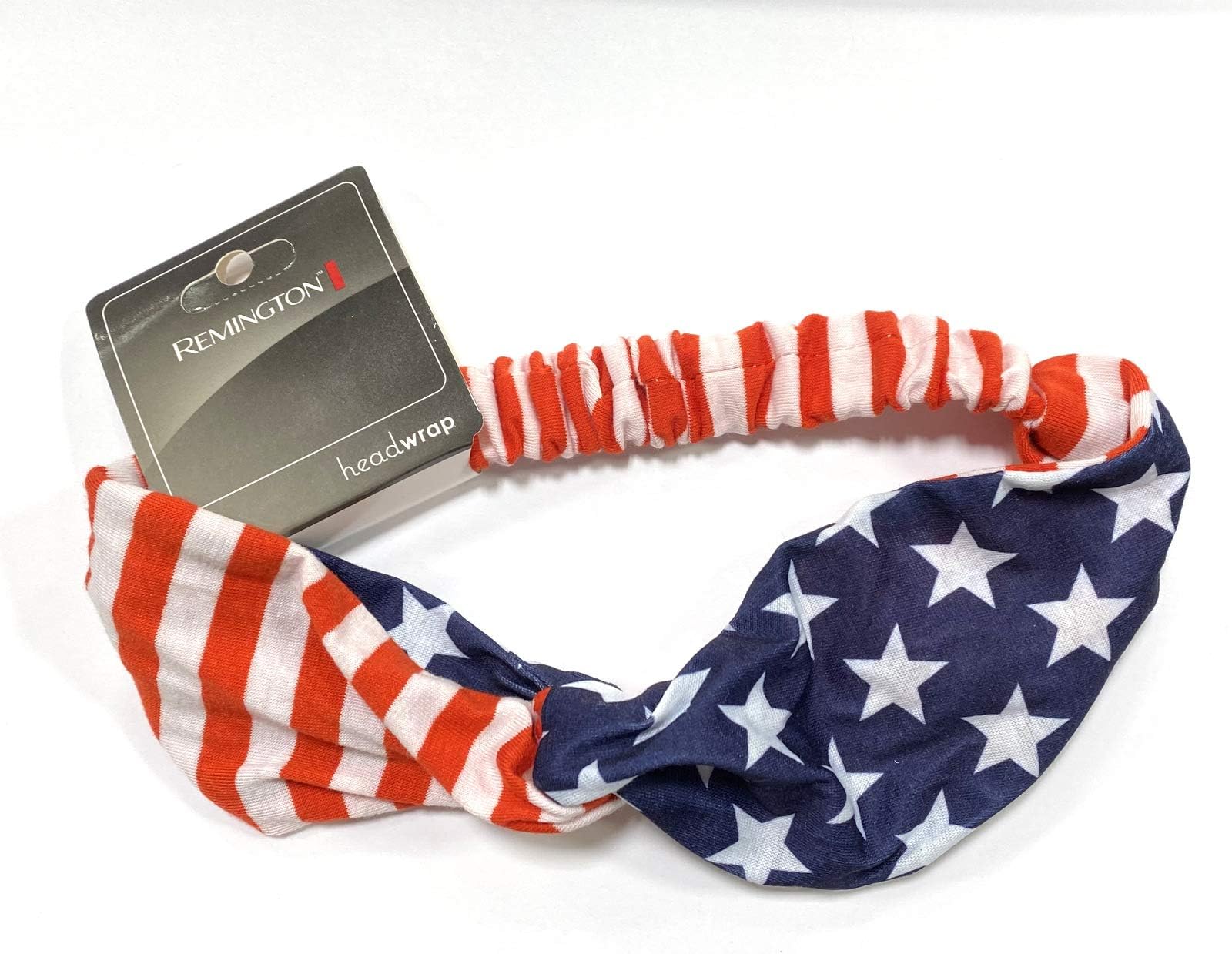 American Flag Headband 3.5” Wide USA Hair Band Patriotic Twisted Headband Twist Style in Red White and Blue Stars & Stripes