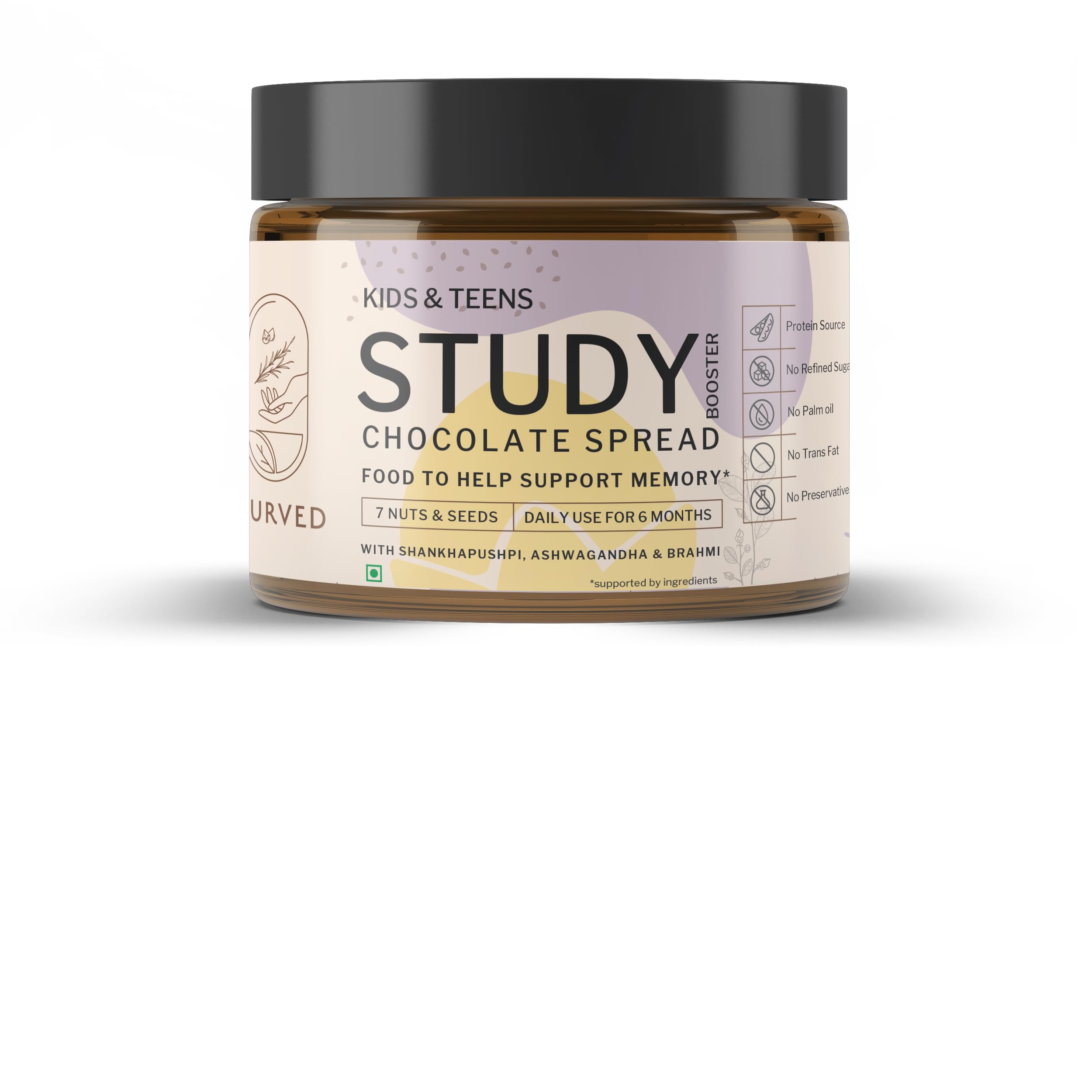 Iyurved Good For Concentration,Memory,Focus,Attention, Kids&Teens Study Booster Chocolate Spread,500Gm|Ashwagandha|Shankhapushpi|Bramhi | (B0CZL41WL5) Amazon Price History, Amazon Price Tracker