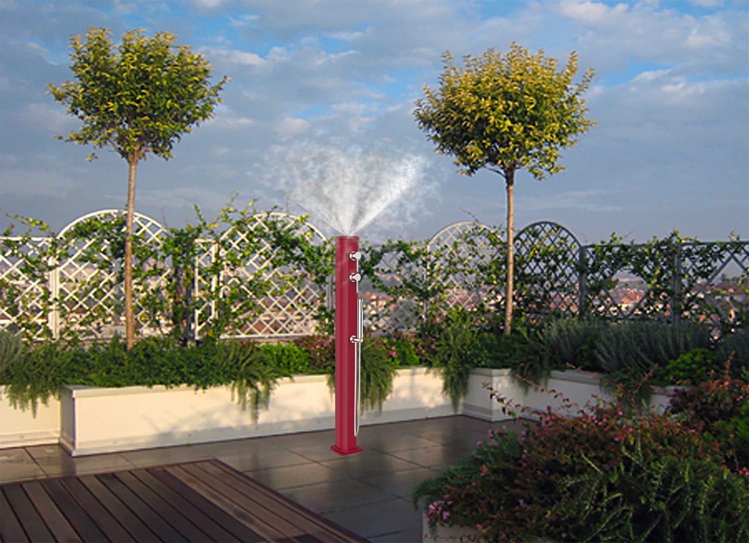 Arkema Design Doccia Solare Bassa Jolly Go JG150/7016 Antracite
