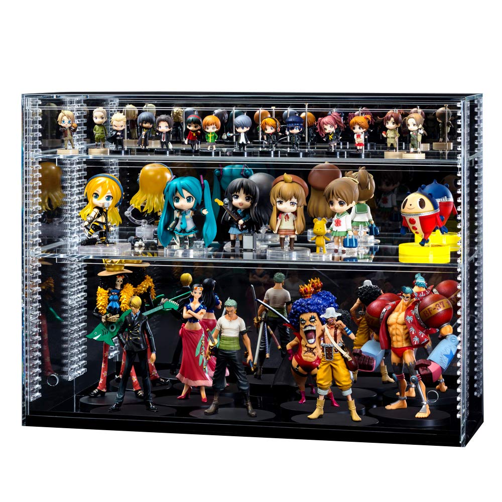 Amazon.co.jp: 【 幅60cm 】可動棚 フロントオープン式 アクリル