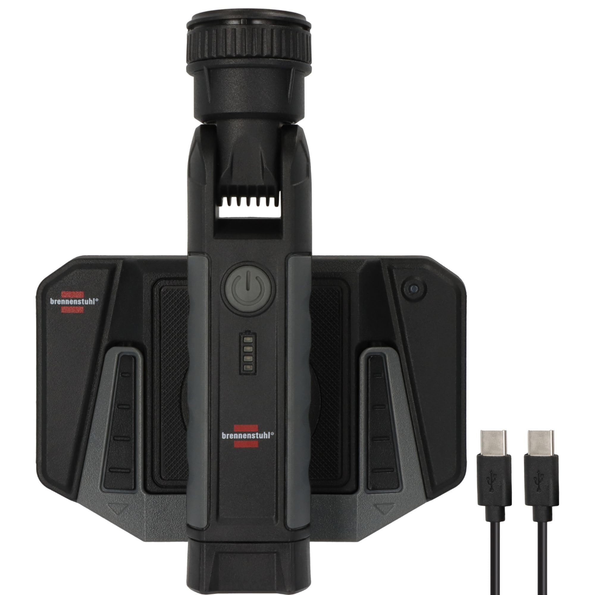 Brennenstuhl TL 1000 ACW + Pad WCP - Juego de linterna inalámbrica (1000 lm, IP54, imán, máx. 12 horas de duración, batería intercambiable + estación de carga inductiva de 10 W)