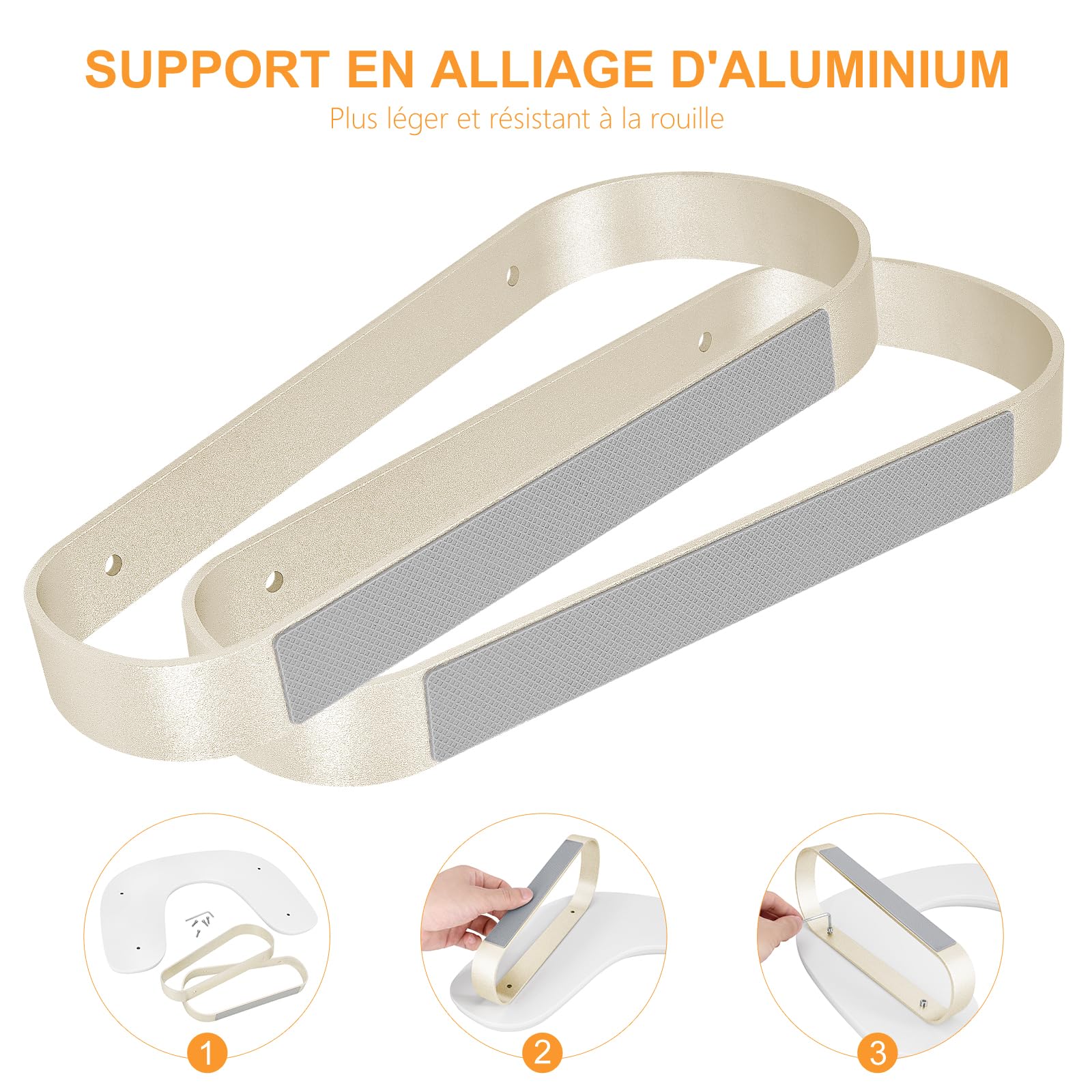 Repose Main Ongle,Forme du U Repose Mains Manucure pour Table Manucure,Coussin Manucure Repose Main avec Cuir Effaçable,Supports Détachables,Repose-bras pour Professionnels Maison Salon