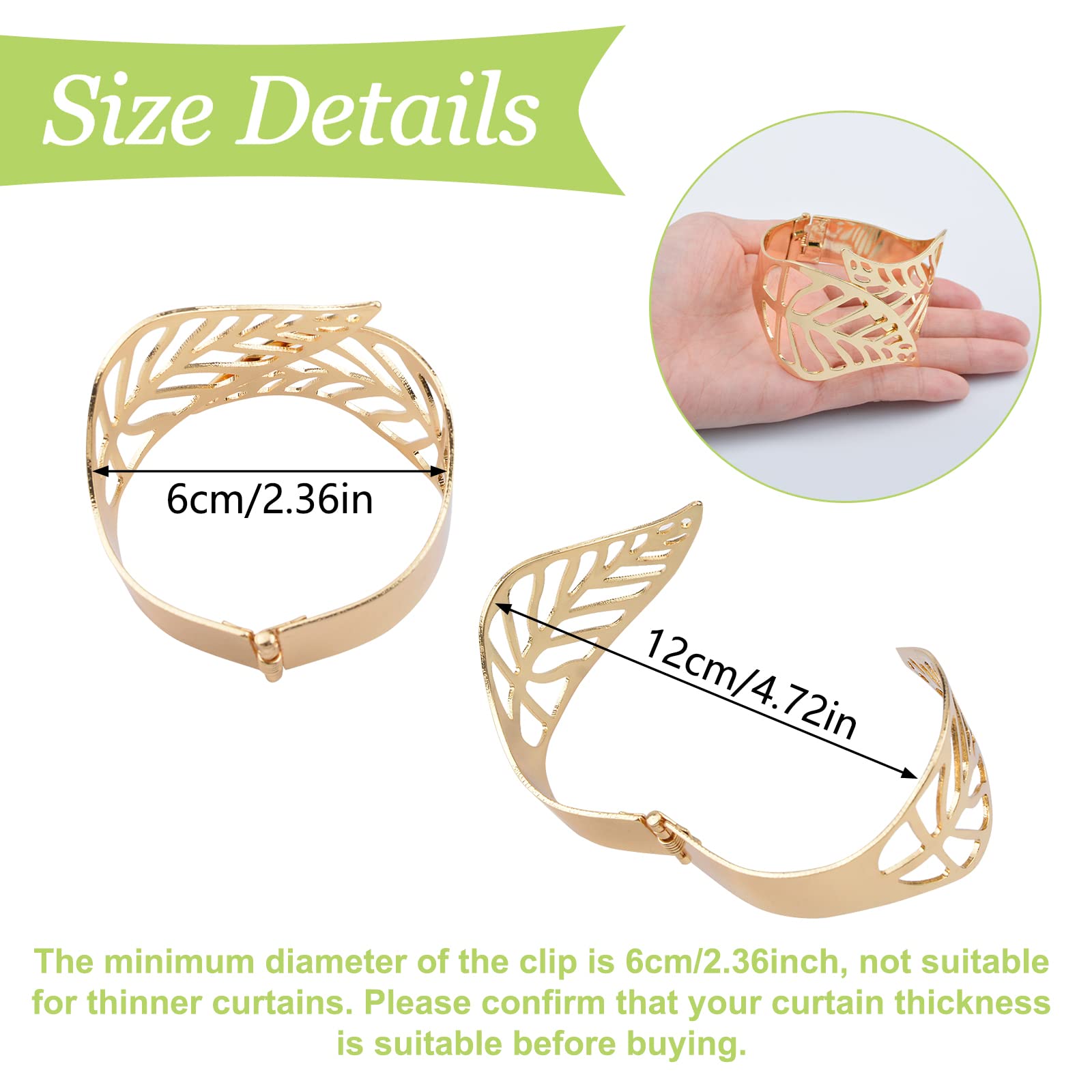 UFURMATE Curtain Tie Backs - Image 2
