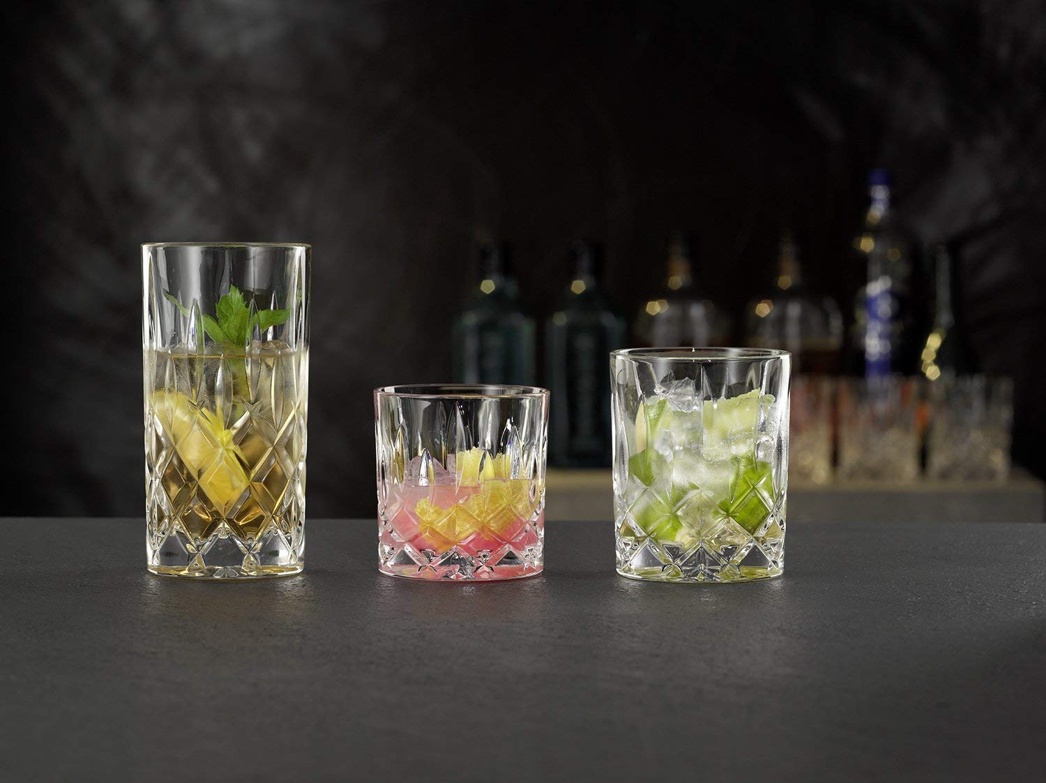 Nachtmann Noblesse 24-częściowy zestaw szklanek do long drink, whisky, tumbler szklanki, zestaw szklanek