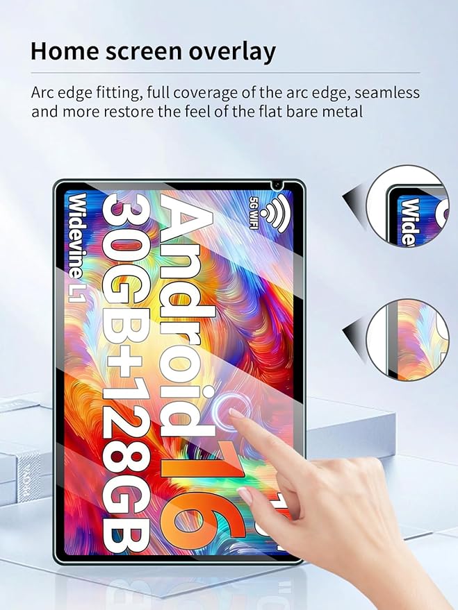 Protector de Pantalla para URAO X109 Android 16 10.1 Pulgadas, 9H, 2 Unidades miniatura 4