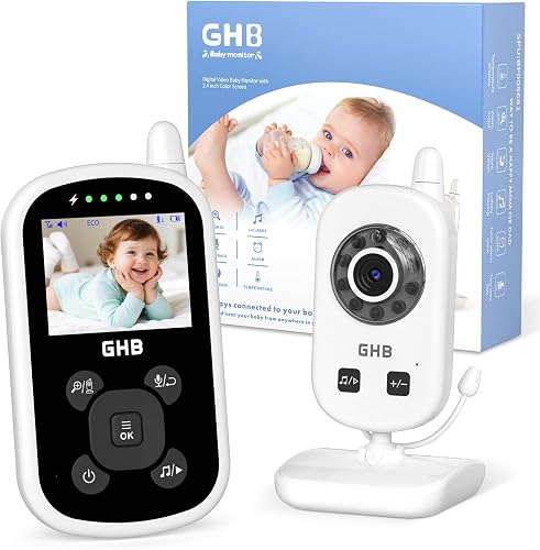 Babyphone Caméra 2,4" LCD ECO Mode 2,4 GHz Capteur Températu GHB