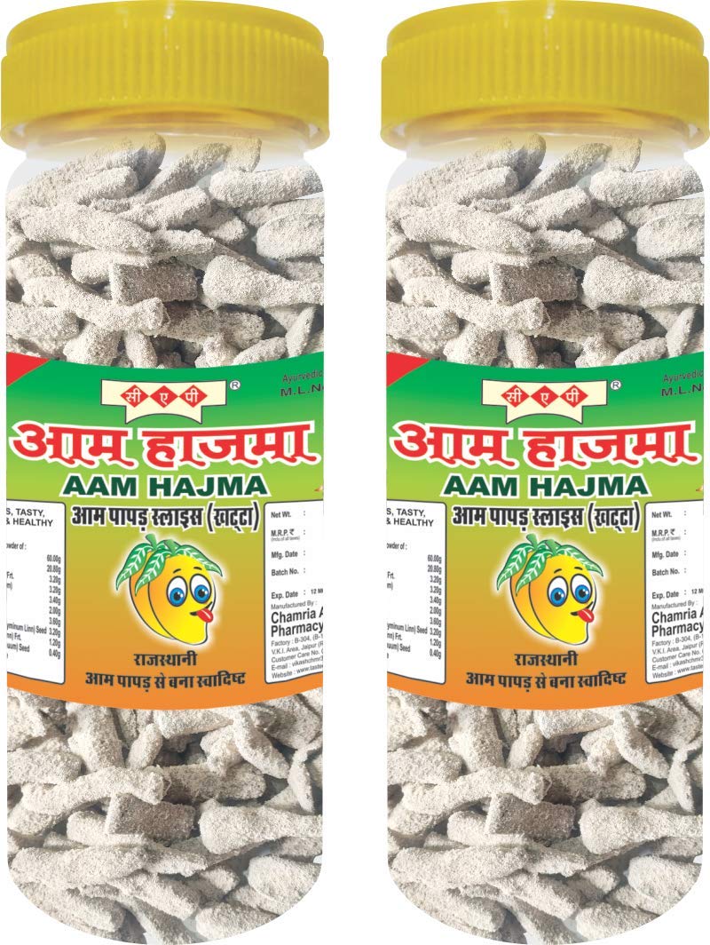 Aam papad khatta slice pachak churan tasty chatpata - 190 gms each (pack of 2)
