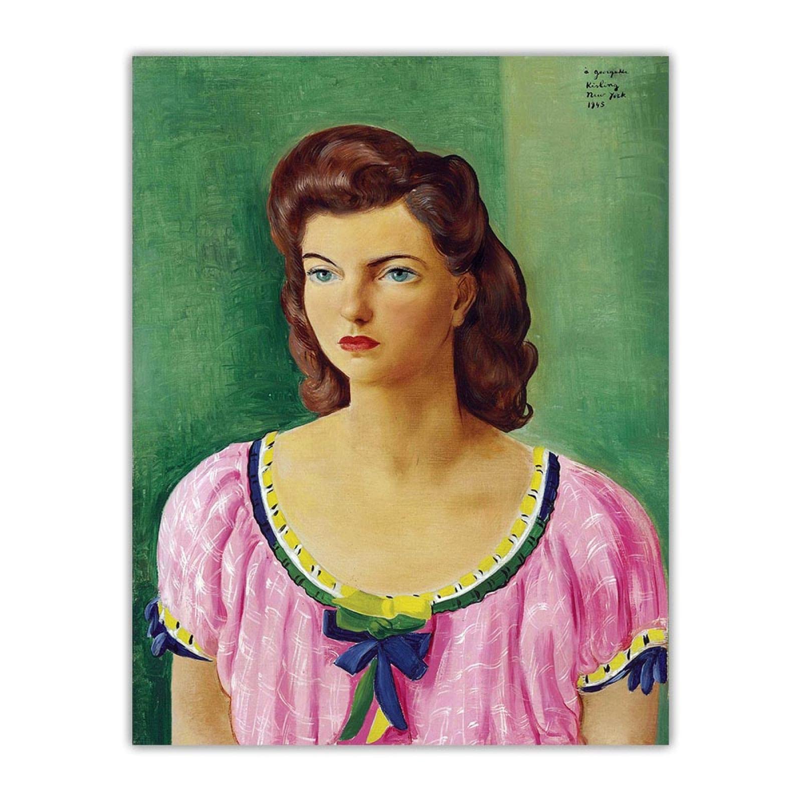 Amazon｜キャンバスに描かれた有名な絵画モイズ・キスリング「ジョー