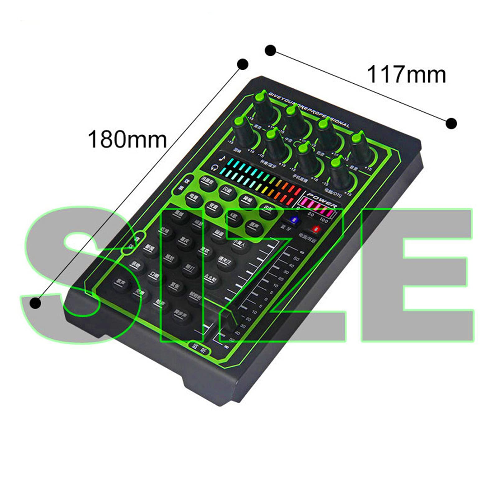 DJ Mixer Mezclador de Audio inalámbrico Profesional con una Nueva generación de procesador de Audio DSP de 32 bits de Alto Rendimiento sin depuración para Party Studio
