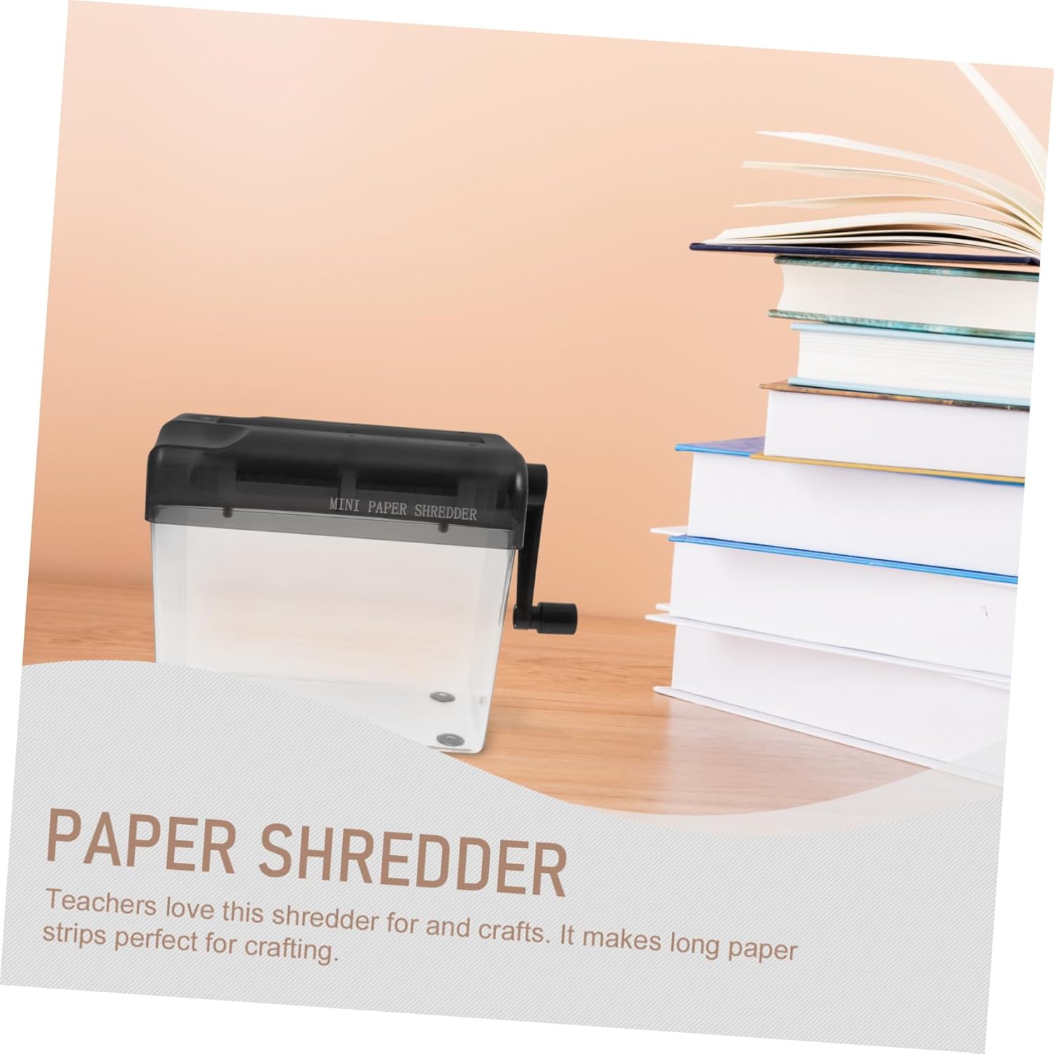 Generic Manual Desktop Paper Shredder Portable Handheld Small Paper Shredder for Home and Office Use Suitable for Document
