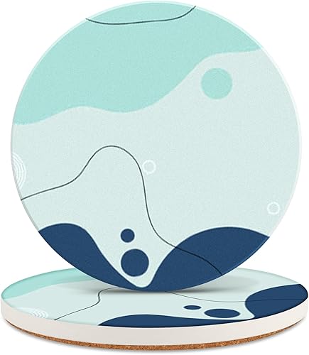 Juego de 2 posavasos de mármol con respaldo de corcho, posavasos para mesa de café absorbentes, antideslizantes y elegantes, perfectos para Juego de 2 posavasos de mármol con respaldo de corcho, posavasos para mesa de café absorbentes, antideslizantes y elegantes, perfectos para