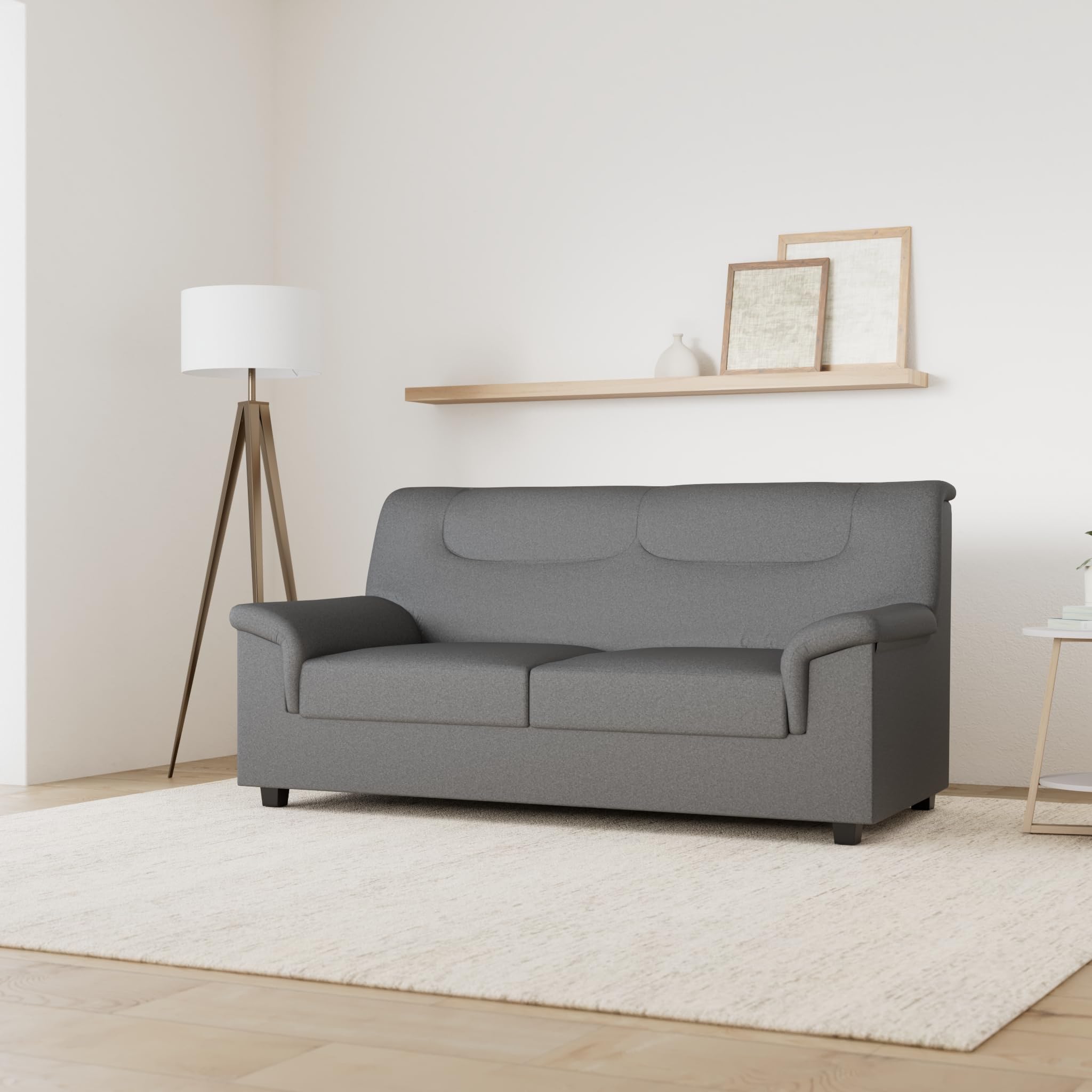 SHIITO | Modelo Tribeca - Conjunto con Sofa 3 Plazas + Sofá 2 Plazas | Máximo Relax y Confort | Color Gris
