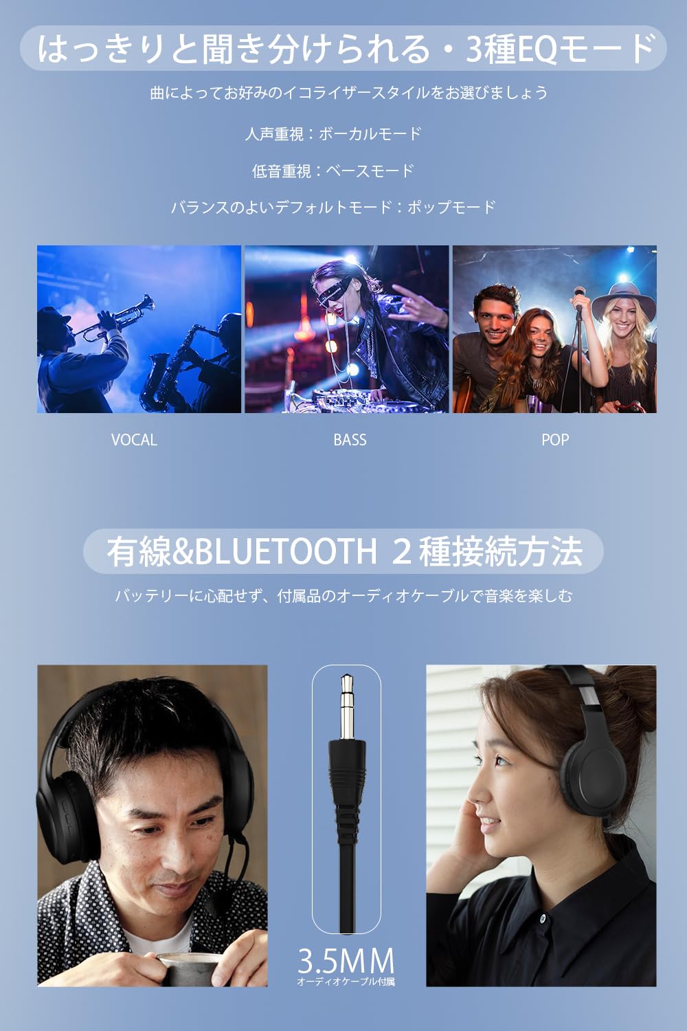 Amazon.co.jp: ヘッドホン Bluetooth 5.3 ワイヤレスヘッドホン