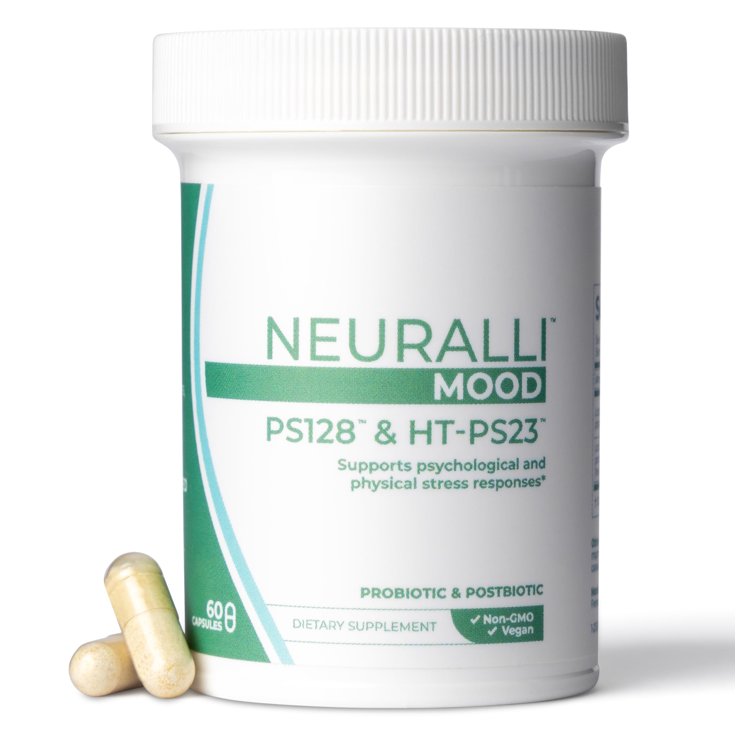 Bened Life Neuralli Mood con PS128 para el alivio del estrés y la recuperación a través del eje intestino-cerebro (suministro para 30 días), mayores de 18 años