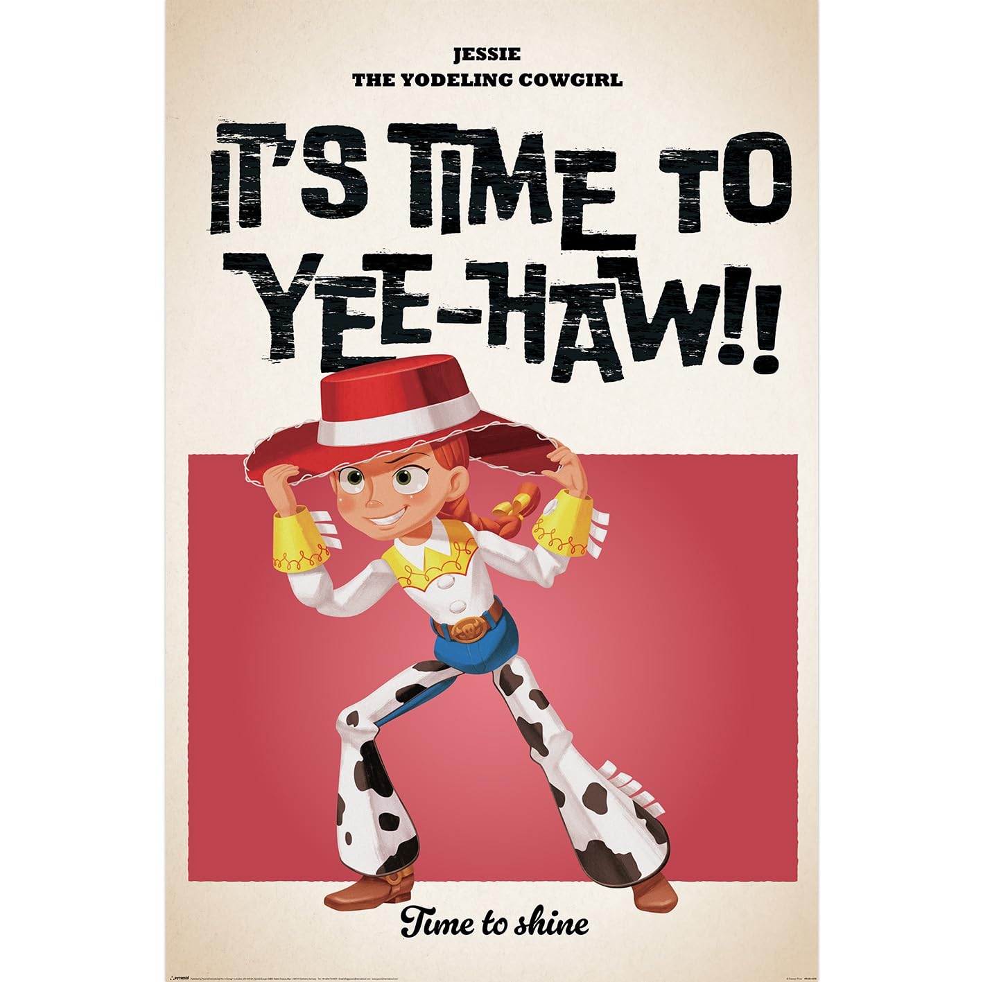 Toy Story Colour It’s Time To Yeehaw Maxi Poster, Disney Pixar Character Wall Art, Fun Movie Poster For Fans