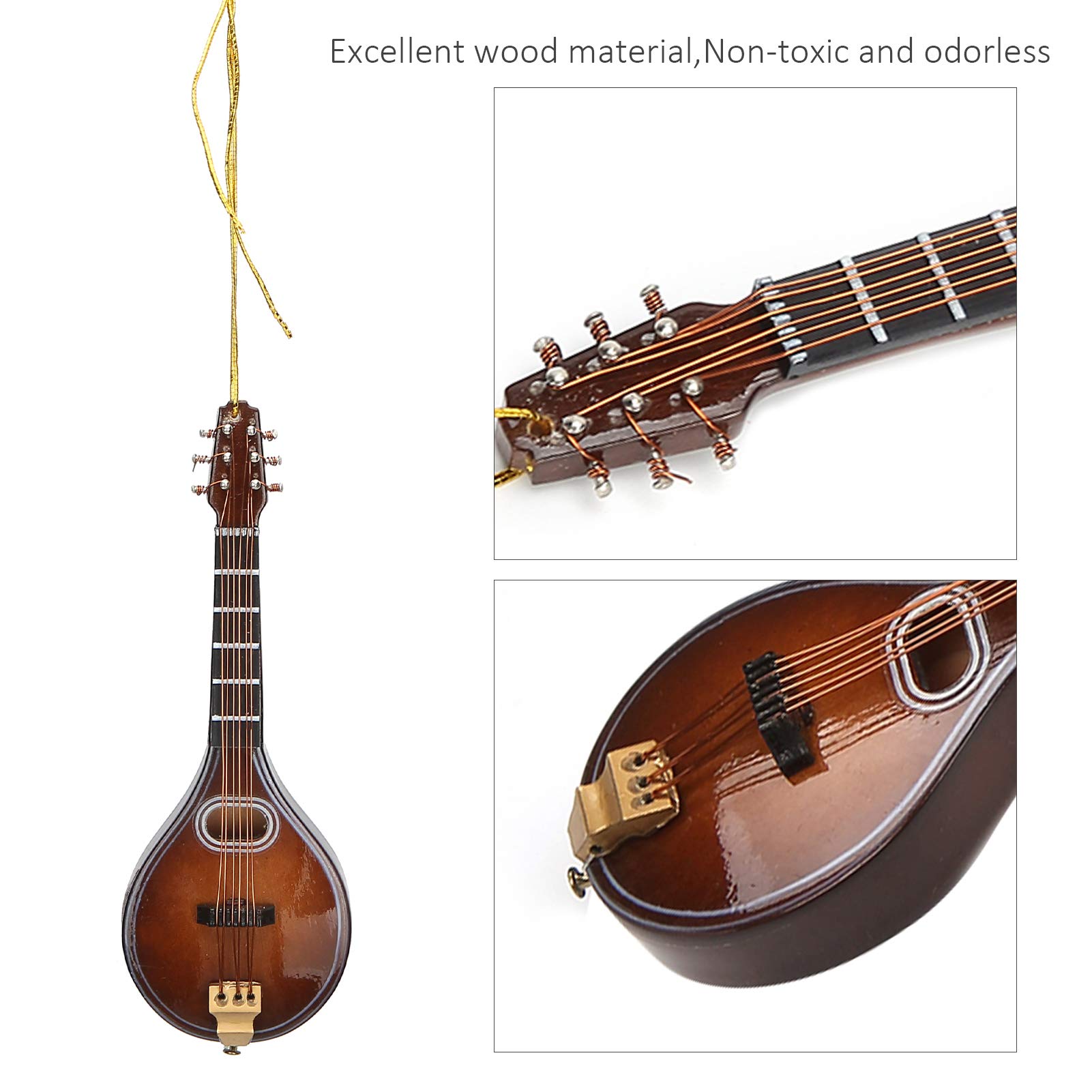 Miniatur-Mandoline, dekorativ, Musikinstrument, 10 cm, for Musikliebhaber und