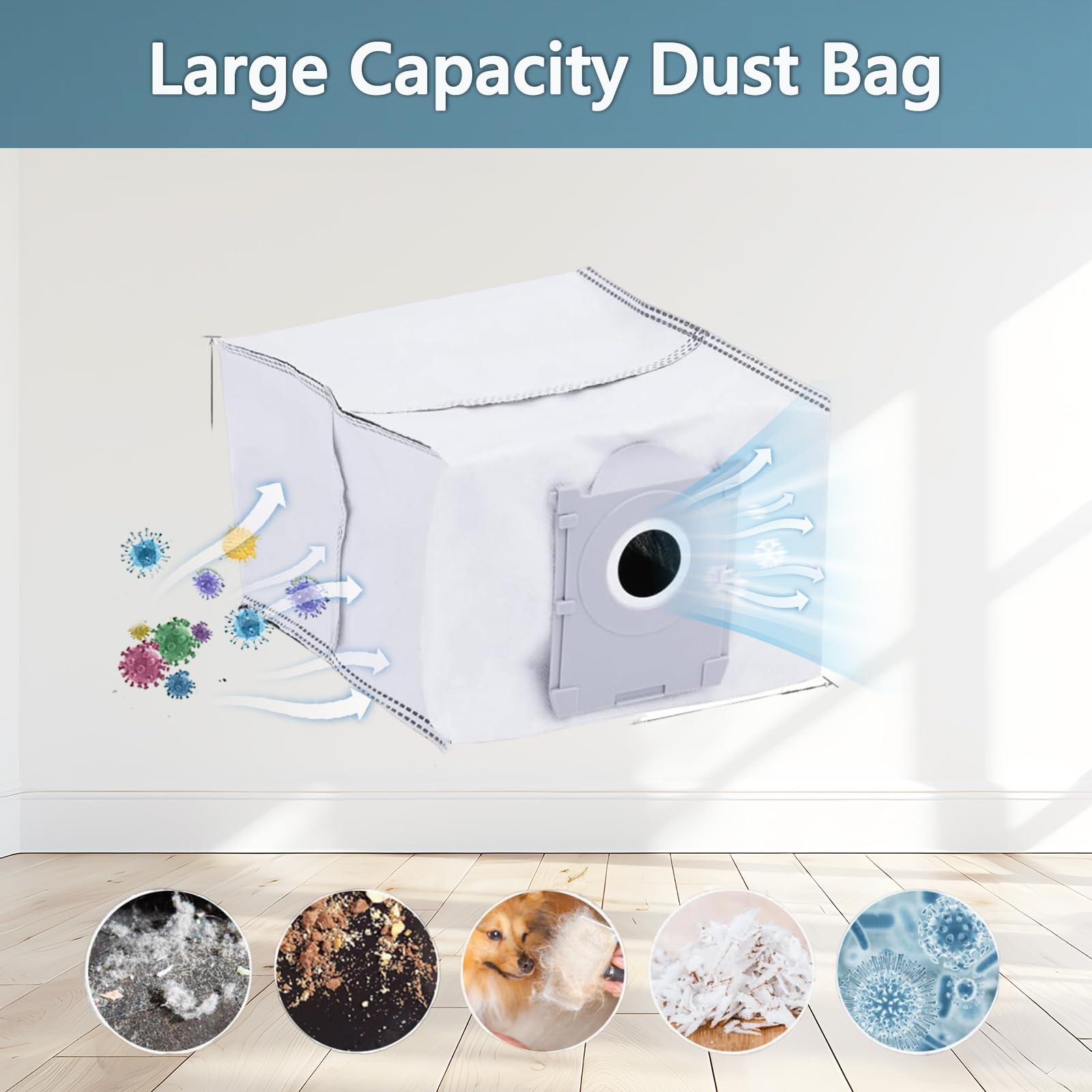 19-teiliges Ersatzteil Set Für Ecovacs Deebot T50 - Bürsten, Filter & Wischtücher