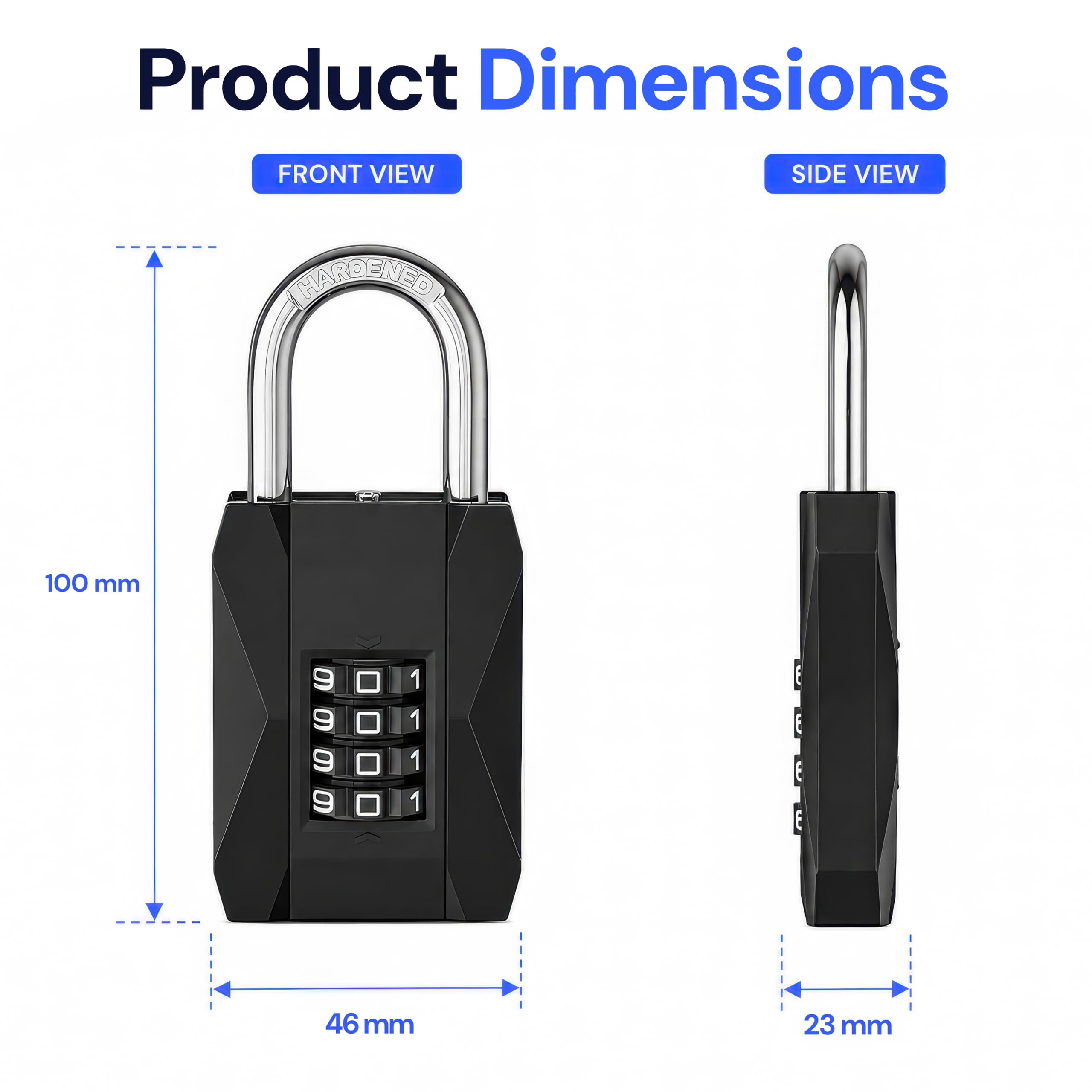 Heavy Duty Combination Padlock - Keyless Lock -2 Heavy Duty Combination Padlock - Keyless Lock -2